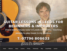 Tablet Screenshot of guitartutorleeds.com